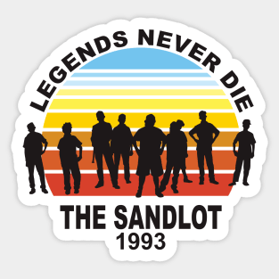 Legends never die Sticker